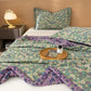 Crabapple Blossom-Inspired Cotton Linen Quilt - image 4