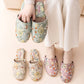 Chinoiserie Embroidered Satin House Slippers - image 0