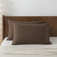 Mini Plaid Button Cotton Pillowcases (2PCS) - Dark Brown - 52cm x 76cm - image 4