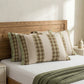 Plaid Stripe Pure Cotton Pillowcases (2PCS) - Green&Brown - 52cm x 76cm - image 2