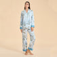 Elegant Floral & Bird Print Pajama Set - image 3