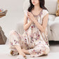 Peach Blossom Button Front Loungewear Set - image 4