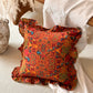 Moroccan Geometric Ruffle Throw Pillow - Orange - 45cm x 45cm - image 0
