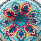 Ownkoti Mandala Bohemian Snow Lotus Throw Pillow - image 1