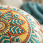 Ownkoti Mandala Bohemian Floral Pink Throw Pillow - image 1