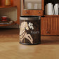 Vintage Equestrian Leather  Round Trash Can - image 9