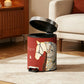 Lychee Texture Equestrian Leather Trash Can - image 9
