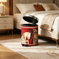 Auspicious Double Horse Leather Trash Can - image 4