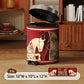 Auspicious Double Horse Leather Trash Can - Foot-Pedal - 10"W x 10"L x 12"H - image 5
