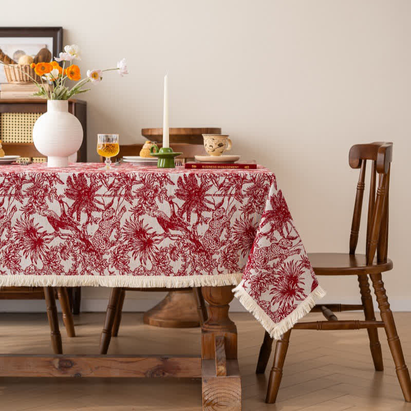 Jungle & Leopard Rectangular Table Cover - 55" x 118" - image 0