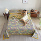 Tropical Floral & Leaf Cotton Gauze Quilt Blanket - image 6