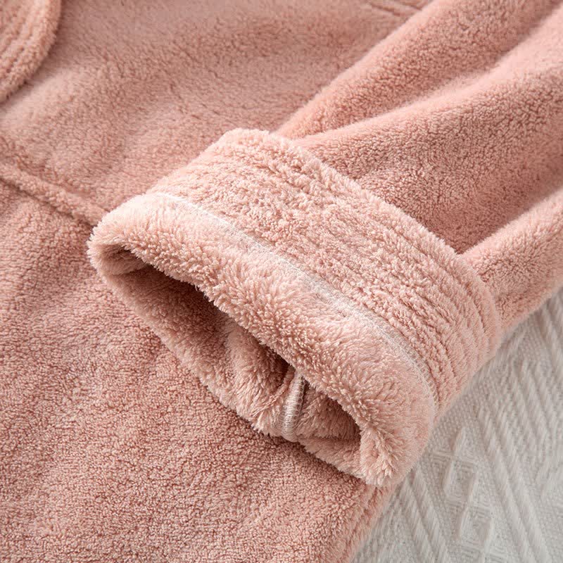 His & Hers Solid Color Absorbent Bath Robe - image 12