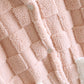 Couple Matching Grid Textured Hooded Flannel Robe - image 10