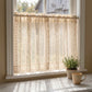 Bohemian Beige Dot Crochet Tier Curtain - image 1