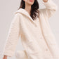 Embossed Plush Coral Fleece Hooded Robe - image 7