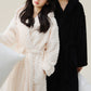 Couple Mtaching Plush Hooded Herringbone Robe - image 3