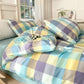 Multi-Color Plaid Cotton Bedding Set - image 2