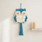 Nordic Warmth Macrame Owl Wall Hanging - Blue - 25cm x 50cm - image 4