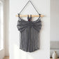 Boho Bat Macrame Wall Hanging - Black - 25cm x 40cm - image 3