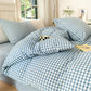 Small Check Gingham Pure Cotton Bedding Set - image 17