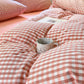 Small Check Gingham Pure Cotton Bedding Set - image 12