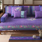 Oriental Style Floral & Butterfly Sofa Protector - image 1