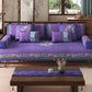 Oriental Style Floral & Butterfly Sofa Protector - image 2