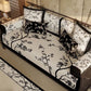 Vintage Oriental Branch & Floral Sofa Slipcover - image 1
