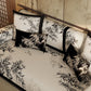 Vintage Oriental Branch & Floral Sofa Slipcover - image 4