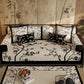 Vintage Oriental Branch & Floral Sofa Slipcover - image 3