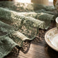 Romantic Floral Lace Ruffled Edge Tablecloth - image 5