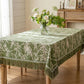 Vintage Bamboo Jacquard Tassel Tablecloth - image 1