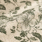 Vintage Green Floral Cotton Linen Tablecloth - image 3