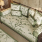 Vintage Green Branch & Floral Sofa Slipcover - image 2