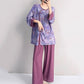 Ownkoti Purple Butterfly Eastern-Inspired Loungewear Set - image 3