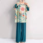 Ownkoti Retro Floral Eastern-Inspired Loungewear Set - image 2