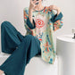 Ownkoti Retro Floral Eastern-Inspired Loungewear Set - image 1