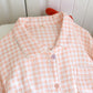 Gingham Cotton Gauze Pajamas with Colorful Buttons - image 7