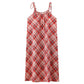 Red Plaid Tie Straps Nightgown - image 7