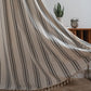 Gray & White Stripe Tassel Curtain - image 4