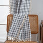 Minimalist Black White Grid Check Curtain - image 6