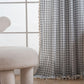 Minimalist Black White Grid Check Curtain - image 2