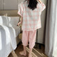 Plaid Cotton Gauze Button-Front Pajama Set - image 6