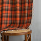 Bright Orange Plaid Tassel Curtain - image 8