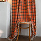 Bright Orange Plaid Tassel Curtain - image 4