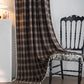 Vintage Style Plaid Tassel Curtain - image 2