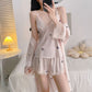 Butterfly Silky Lace Trim Cami Pajama Set - image 6