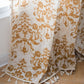 Vintage Yellow Pattern Curtain with Tassel - image 3