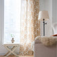 Vintage Yellow Pattern Curtain with Tassel - image 2