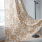 Vintage Yellow Pattern Curtain with Tassel - image 1